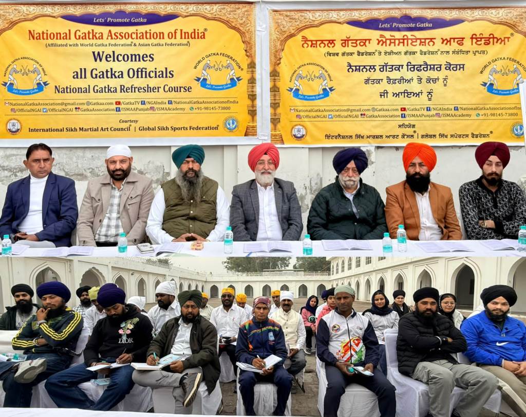 National Gatka Refresher Course World Gatka Federation imposes black card on undisciplined players